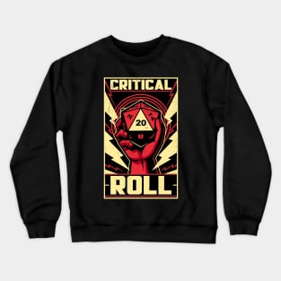 Critical Roll RPG Revolution - Cool Constructivism Poster Crewneck Sweatshirt